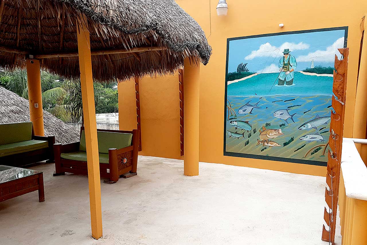 Local Artists Murals Ascension Bay Mexico Fly Fishing Lodge